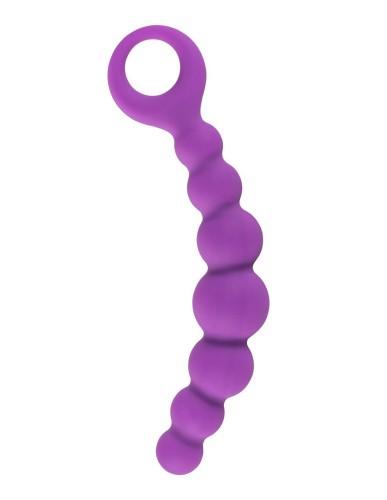 Alive Bubble Chain - анальний стимулятор, 21х3 см (фіолетовий) - купити в Києві, Україні